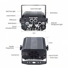 Voice-Activated Disco Ball Lights, Arctic Aurora + Pattern Effects Laser Strobe Stage Lighting Projector, Suitable For Home Parties, Birthday Decor, Clubs, Dancing, Camping, Karaoke, Holiday Celebrations, Atmosphere Lights - Usb Plug-in Model - View 9