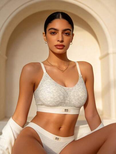 Temptuelle 1 件装无钢圈无缝背部美体小胸增强无痕女士内衣文胸