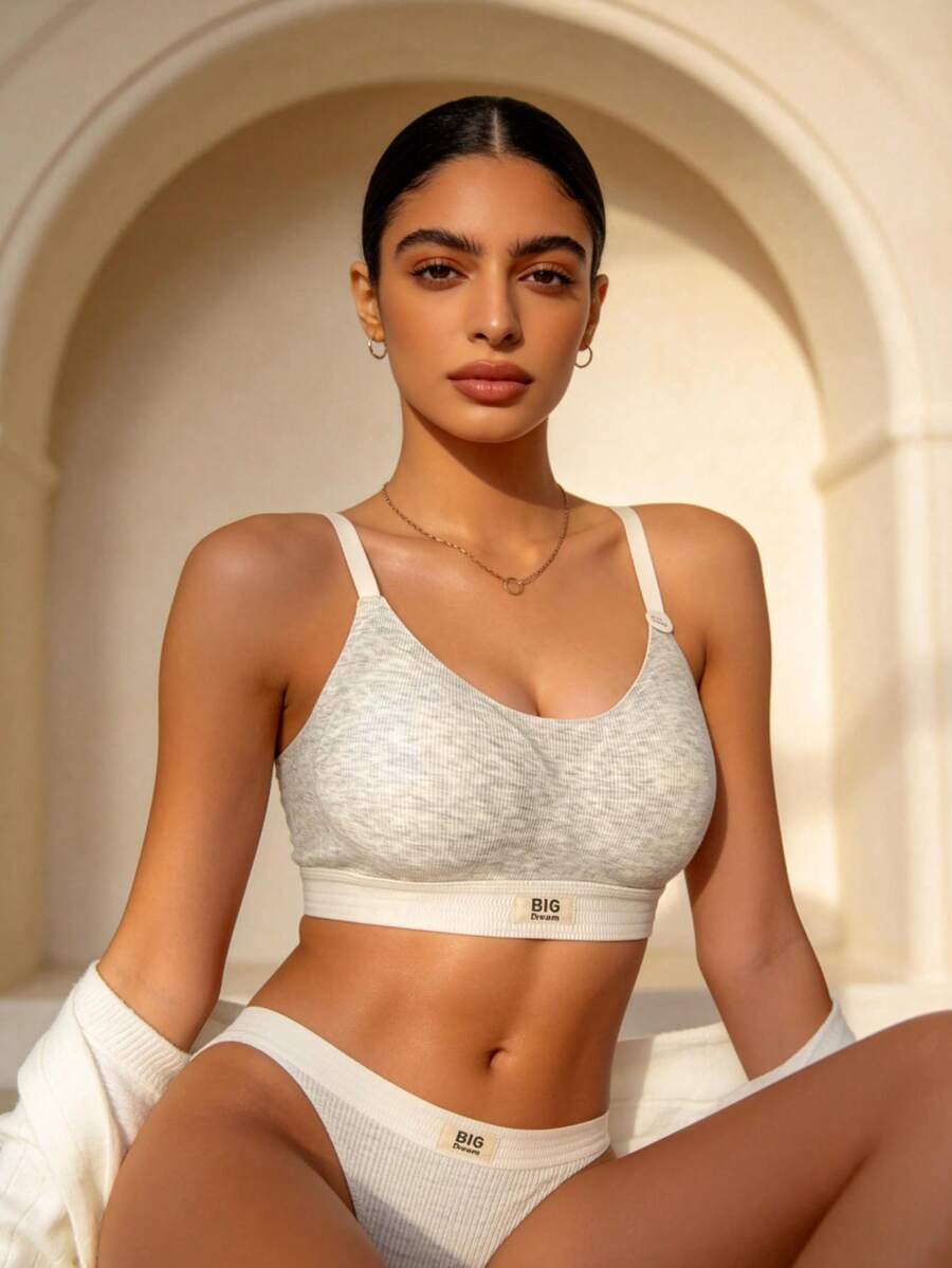 Temptuelle 1 件装无钢圈无缝背部美体小胸增强无痕女士内衣文胸 - 白色 - 查看 1