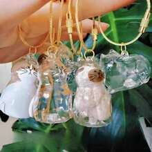 1/6pcs Cat Hair Storage Box, Collectible Capsule Toy With Cat Hair, Keychain Pendant - Multicolor - View 7