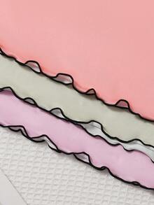 Bộ 3 món áo ngủ hai dây cho nữ, chất liệu vải dệt kim polyester, kiểu dáng mỏng nhẹ thời trang, thích hợp cho mùa xuân/hè. - Nhiều màu - Xem 5