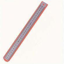 2pcs Stainless Steel Double-Sided Ruler - Short Straight Ruler - Measuring Scale, Suitable For Students, Stationery, Office, Drawing And Measurement, Providing 15cm And 30cm Sizes - A - View 8