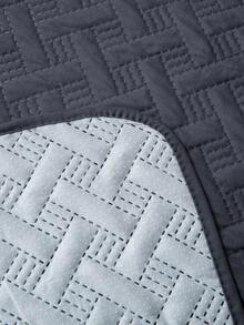 1 pieza Funda duradera para sofá, fácil de limpiar, protector de sofá amigable con las mascotas, diseño acolchado de diamante, se ajusta a 1/2/3 plazas, transpirable para todas las estaciones, funda moderna para sofá con bolsillos laterales - Gris - Ver 9