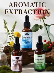 30ml Dropper For Water-Soluble Essential Oil, Long-Lasting Fresh Fragrance Essential Oil For Scented Plants, Ocean White Tea Sandalwood Fragrance, Humidifier Deodorizing Scented Essential Oil - View 2