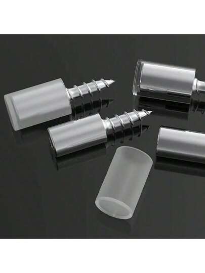 10pcs/30pcs/50pcs/100pcs Self-Tapping Screws - Zinc Plated Finish, Partial Threads, Round Head, Suitable For Wood, Carbon Steel, Drive, Fastening Accessories, Ideal For Cabinet Racks, Shelf Brackets, Laminated Boards, Anti-Slip Shelf Pins, Home Improvement/DIY Projects/Professional Use, Durable And Easy To Install