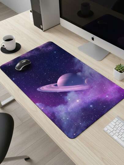 Large Size Mouse Pad, Waterproof Non-Slip Smooth Cloth Surface, Purple Fantasy Starry Sky Illustration Pattern, Also Suitable As Keyboard Pad, Desk Mat Or Book Stand, Suitable For Gamers, Office And Dorm Use, Compatible With Mouse And Trackball, Gift For Gamers, Electronics > Computer & Office > Mouse Pads & Wrist Rests > Mouse Pads
