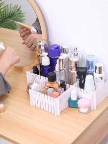4pcs/8pcs/12pcs Drawer Divider Organizer, Adjustable Plastic Compartment Organizer Tray For Underwear, Socks, Accessories Storage, Drawer Separator - White - View 2