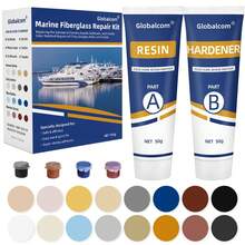 Fiberglass Boat Repair Kit With Color-Matching Gel Coat - ColorA - View 1