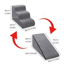 1pc Pet Stairs, Pet Climbing Ladder, Removable And Shapeable, Dog Stairs, Foam Steps, Assistance Climbing Ladder For Small/Medium Dogs To Sofa - Multicolor - View 16