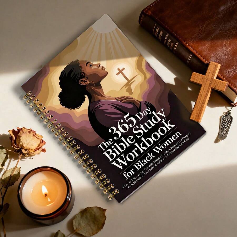 圣经年52周灵修日志 | 女性圣经灵修手册 | 365天读经计划 | 灵修日志 | 安静女性插图元素 | 女性冥想/小组阅读/励志礼物 | 灵性成长笔记本 | 圣经 - A - 查看 1