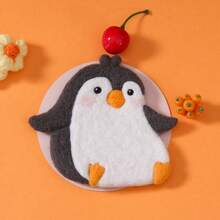 DIY Handmade Wool Felt Animal Pattern Coaster Set, Creative Coaster DIY Kit With Instructions, Simple And Easy For Beginners - Little Penguin Coaster DIY Material Kit - View 5