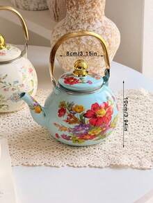 SummitPulse 一套异域风情珐琅茶壶，北欧风格，可搭配干花和鲜花花瓶装饰，四季通用，耐高温，多功能，可作水壶、咖啡壶、油壶、醋壶、冷水壶，小容量茶壶带滤网，便携式水壶，适合户外野餐和露营，节日和生日馈赠亲友的理想之选。 - 彩色 - 查看 12