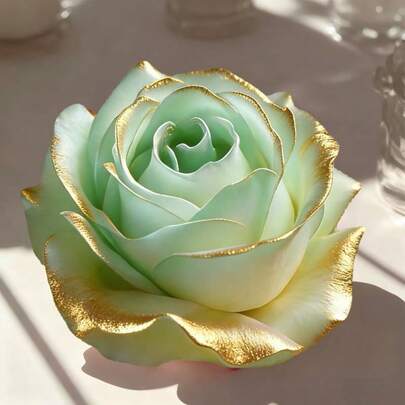 1pc 3D Rose Silicone Candle Mold - Reusable High-Quality Flower Shaped Mold For Scented Wax, Handmade Soap, Resin Crafting - Valentine's Day & Mother's Day Gift, Home & Wedding Decor, Delicate Petal Design, Smooth Texture, Exquisite Craftsmanship