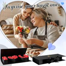 Hộp quà "Anh yêu em" kích thước 17,9" x 7,5" x 2,6", thích hợp đựng hoa, quà tặng Ngày Valentine, Ngày của Mẹ, đám cưới, kỷ niệm, sinh nhật, lễ tốt nghiệp và các dịp khác. Hộp quà hình chữ cái lớn, dày dặn, có thể chứa đầy quà. - Anh Yêu Em - Xem 7