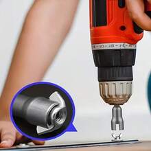 1 pieza Adaptador de zócalo hexagonal para destornillador eléctrico - Perno de mariposa, estructura de metal durable, adecuado para espacios estrechos y estable, diseño hexagonal, duradero, accesorio de destornillador - gris - Ver 4