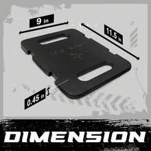 Yes4All Attachable Rucking Weight for Backpack, Cast Iron Training Weight Plate with Quick-Attach Strap Slots, Ergonomic Rounded Handle for Weighted Walking, Hiking, Rucking - ColorH - Ver 2