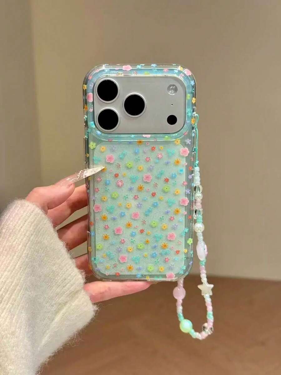 Ốp lưng điện thoại chống sốc họa tiết hoa mùa xuân hè rực rỡ, tương thích với iPhone 17 Pro Max, 16 Pro, 17, 14 Pro, 15 Pro, ốp lưng hai lớp trong suốt chống rơi vỡ kèm dây đeo, thích hợp cho sinh nhật mùa xuân. - Nhiều màu - Xem 1