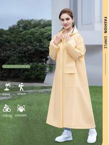 Impermeable de moda para mujer, resistente al viento y la lluvia, ropa de lluvia multifuncional para actividades al aire libre, ciclismo, viajes, senderismo, jardín, artículos esenciales de viaje, artículos esenciales portátiles, artículos esenciales de playa, temporada de graduación, ceremonia de graduación, regalo de graduación, felicitaciones graduado, valedictorian, terminar la escuela, fiesta de graduación, artículos esenciales al aire libre, portátil de viaje, artículos esenciales de senderismo, artículos esenciales de camping, herramientas portátiles, artículos esenciales de verano - Impermeable - Ver 21