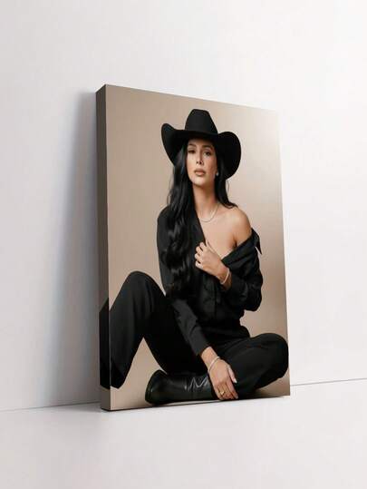 Customizable Wooden Frame Canvas Wall Art - Personalized Family Portraits And Action Photos, Printing, Suitable For Living Room, Bedroom Or Home Office Decor, Cozy Room Accent, Quality Reproduction Framed Canvas Painting