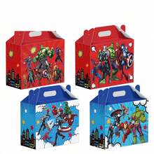 12pcs Avengers Theme Party Supplies, Candy Box, Horn Gift Box, Anime Peripherals, Christmas, New Year, Valentine's Day, Easter Gifts - Multicolor - View 2