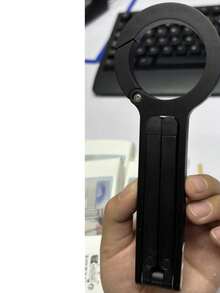 Giá đỡ điện thoại có thể điều chỉnh, chân đế ba chân gập gọn với đế nam châm hai mặt để bàn, tương thích với iPhone 16/15/14, quà tặng du lịch ngày Valentine. - màu đen - Xem 11
