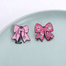 1PCCartoon Pink Butterfly-Shaped Stethoscope Cute Medical Uniform Decoration Alloy Metal Badge - QHXZ4184 - Xem 2