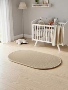 1 件装现代深棕色纯色浴室地垫，亚麻硅胶椭圆形浴室地垫，超强吸水硅胶，速干防滑，适用于玄关、浴室、厨房、客厅、咖啡厅 - 仅限手洗，浴室地垫、浴垫、浴室地毯、门垫、小地毯、地毯、地板垫、家居装饰、区域地毯、户外地垫、家居装饰、区域地毯、卧室地毯、可水洗地毯 - 彩色 - 查看 4