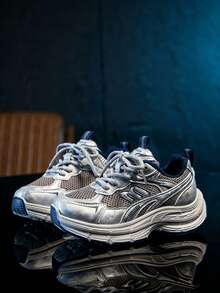 2026春秋新款男女童运动鞋，儿童透气网面运动鞋，休闲跑步鞋 - 灰色 - 查看 3