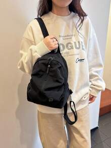 Mochila ligera y resistente al agua de nailon, mochila grande de viaje y senderismo para uso unisex, bolso bandolera multifunción de gran capacidad - Multicolor - Ver 11