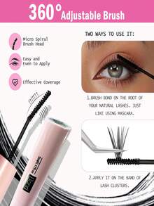 3 PiecesEyelash Kit: Faux Mink False Lashes (Natural/Volume) + Glue + Tweezers | Sensitive Eyes, Beginner-Friendly, Reusable - Black - View 11