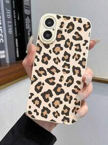 Full Leopard Print Painted Hollow Cat Eye Beige Shockproof Phone Case Compatible With Ip17, Ip14pro, Ip14promax, Ip13, Ip13pro, Ip13promax, P11, Ip11promax, Ip12, Ip12pro, Ip12promax, IpXR, IpXS, Ip15, Ip15pro, Ip15promax, Ip16, Ip16pro, Ip16promax, Ip17, Ip17pro, Ip17air, Ip17promax, Premium Protective Phone Case - Multicolor - View 3
