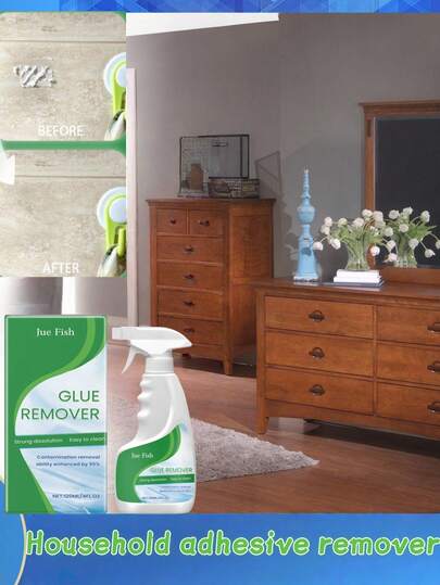 Household Adhesive Remover, Glass Door And Window Sticker Cleaning Glue Residue Removal Spray