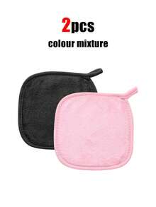 12pcs Reusable Makeup Remover Pads With Edge Design, Slouchy Washable Makeup Remover Pads, 6/3/1 Pcs Set - Multicolor - View 8