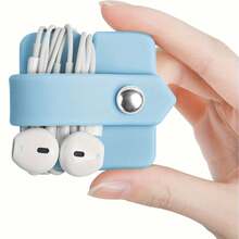 5 Colors Earphone Cable Organizer, Earphone Holder, Earphone Winder, Earphone Management Clip, Perfect Christmas Gift, Cable Management, Available In 5 Colors - View 9