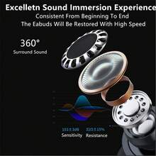 1个可爱心形无线耳机，HiFi立体声心形音乐耳机，时尚浪漫心形设计，精美礼物，情人节礼物 - 彩色 - 查看 8