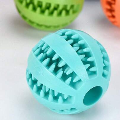 1/2 piezas Dispensador de comida interactivo en forma de pelota anti-mordedura - Ayuda a aliviar el aburrimiento, adecuado para cachorros en etapa de masticación y entrenamiento cerebral, opción ideal para amantes de los perros