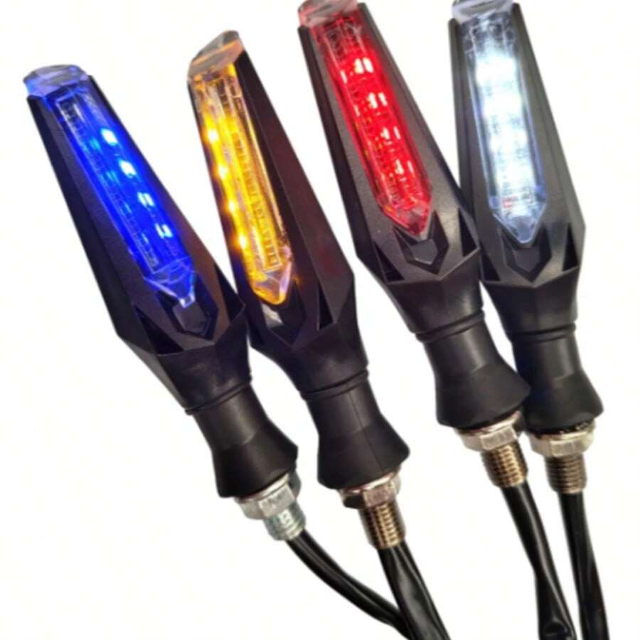 Tecnomoto Motorcycle Lights - Blues - View 1
