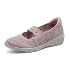 Skechers Zapatos tipo Mary Jane para mujer ARYA, zapatos cómodos, ligeros, casuales, para exteriores, viajes y deportes 159405-ROS - Rosa Roja - Ver 3