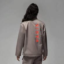 Nike Jordan x 巴黎聖日爾曼系列 字母印花Logo貼標單排扣大口袋工裝翻領夾克 男女同款 棕色 - 棕色 - 查看 5