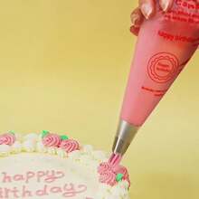 100pcs Disposable Piping Bags, PE Material Textured Pastry Bags, Tear-Resistant And Anti-Crush Dessert Bags, Large/Small/Medium Size For Cake, Frosting And Cookie Decorating - Multicolor - View 4