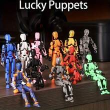 Conjunto de 6 figuras de ação articuladas por caixa, cores aleatórias. - Multicolorido - Ver 11