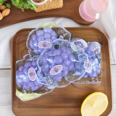 2026 New Transparent Grape Squeeze Toy, TPR Quick Rebound Stress Relief Toy, Realistic Fruit Squeeze Toy, Perfect Gift For Friends, Family, Birthday, Party, Suitable For Men And Women