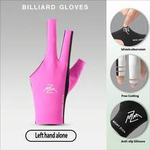 1pc High-Quality Snooker Left/Right Hand 3-Finger Open-Style Billiard Glove, Suitable For Women And Men, Highly Elastic Breathable Non-Slip - Multicolor - View 28
