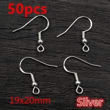 50个黄铜金属耳环钩线DIY首饰制作配件工艺耳环钩扣配件 - 耳鉤 - 查看 12