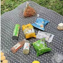 1 Outdoor Simple Checkered Picnic Mat, Lawn Outing Tablecloth, Moisture-Proof Cotton And Linen Picnic Mat - A - View 12