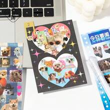 1pc Cartoon Pattern Waterproof Phone Sticker, Suitable For Diary, Notebook And Other Stationery, Cute - Multicolor - View 4