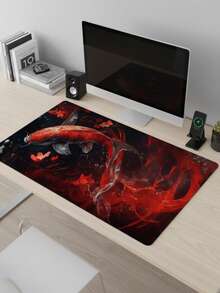 Large Size Mouse Pad, Waterproof Non-Slip Smooth Fabric Surface, Gilded Koi & Starry Sky Luxury Art Pattern, Suitable As Keyboard Pad, Desk Mat Or Book Stand For Gamers, Office And Dorm, Compatible With Mouse And Trackball, Great Gift For Gamers, Electronics > Computer & Office > Mouse Pads & Wrist Rests > Mouse Pads - View 2