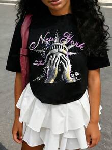Women T-Shirts - Black - View 4