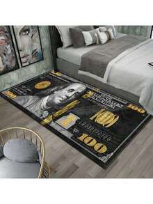 1pc 50 100 Dollar, 50 100 200 500 Pound Coin Creative Sofa Blanket, Coffee Table Mat, Suitable For Kitchen, Bedroom, Living Room, Multiple Sizes, Blue, Pink, Black, Gray, Yellow, High-End Printed Washable Carpet, Bedroom Decor, Room Decor, Small Rug, Blanket, Outdoor Mat, Garden Mat, Living Room Carpet, Plush Carpet, Thickened Carpet, Thick Carpet, Fluffy Carpet, Thickened Carpet, Fleece Carpet, Autumn/Winter Carpet, Thickened/Plush - Nhiều màu - Xem 1