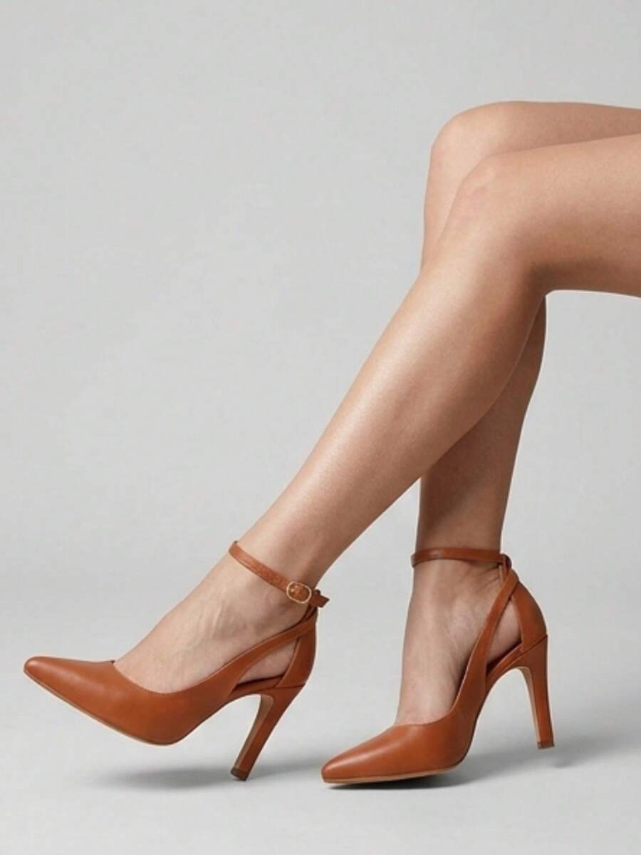 MODARPE Women Heeled Sandals - Óxido marrón - Ver 1